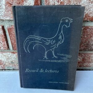Recueil De Lectures Dora & Marie Stock Vintage Hardcover 1950 French Reader